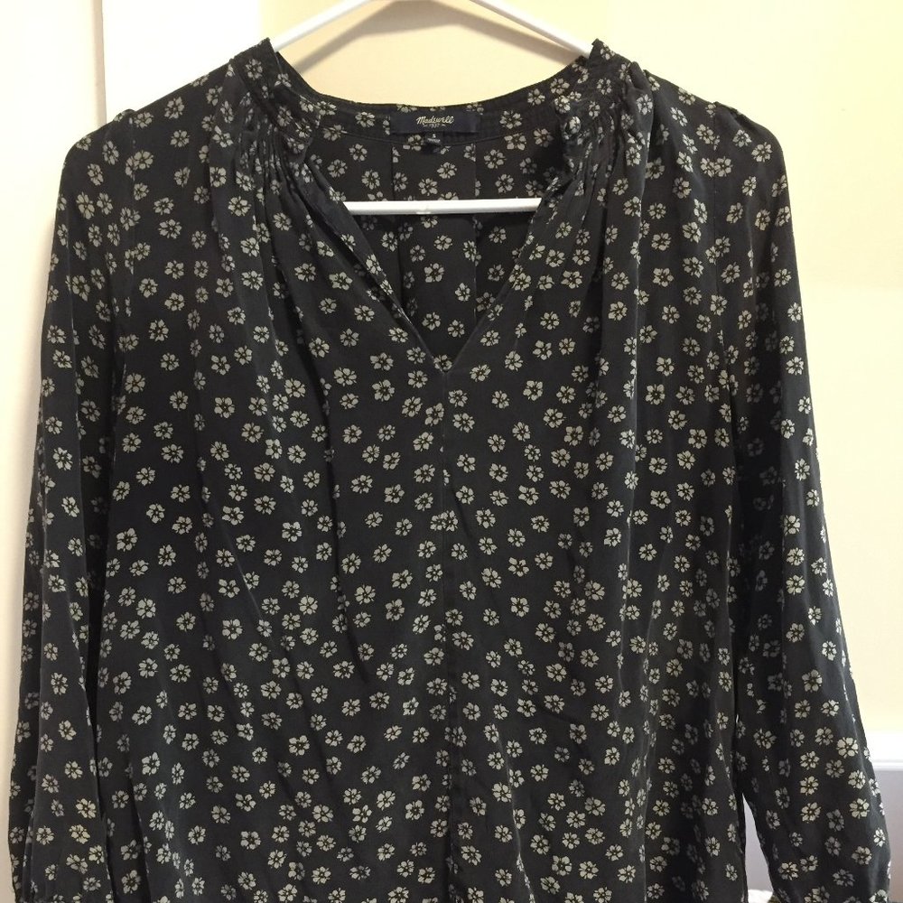 Madewell Silk Floral Blouse